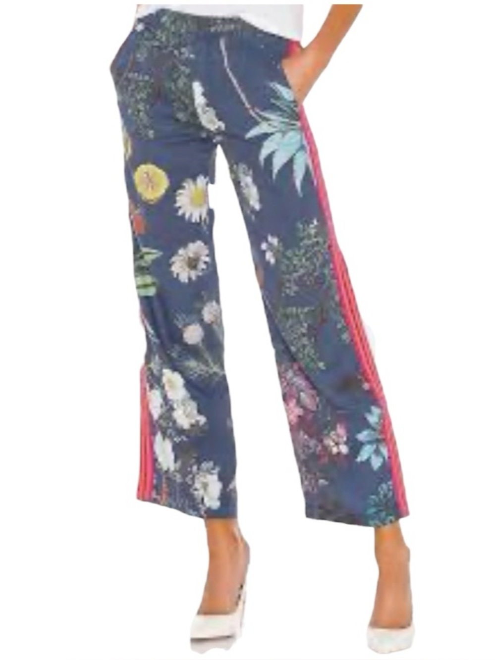 Mother The Quickie Greaser Ankle Pant XS Floral Mushroom Casual Indie Boho
